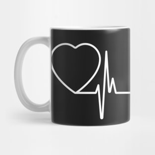 Bicycle Cycling Heartbeat - Love Biking for Cyclist Mug